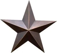 Звезда на памятник листовая бронза патина в Красноярске (518498)
