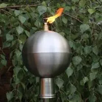 Серебряный шар (197439) производство тики факел садовые факелы ø 120 мм. универсальная  в Красноярске