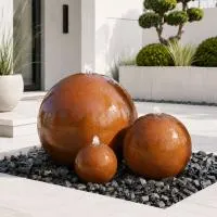 Шары 3 шт. фонтан Corten от (518907) ∅ 0,35 до 1 м. Красноярск 