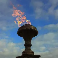 Газовая горелка апс (газ-контроль) (1629) сертификат - автомат вечный огонь ø 154 мм. ветроустойчивая  в Красноярске