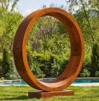 Кортеновская сталь скульптура кольцо (518267) монтаж арт-объект  в Красноярске