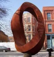 Кортеновская сталь скульптура кольцо (518292) поставка арт-объект  в Красноярске
