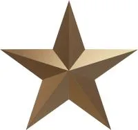 Звезда на памятник ветерану ВОВ из бронзы в Красноярске (518494)