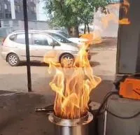 Горелка газовая ГВД 379 10 89 00 ПС (518307) монтаж вечный огонь ø 154 мм. ветроустойчивая  в Красноярске