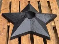 Чугун звезда вечный огонь (518229) монтаж комплект горелка ГВД 379 10 89 00 ПС ø 1100 мм. монолит - литье  в Красноярске